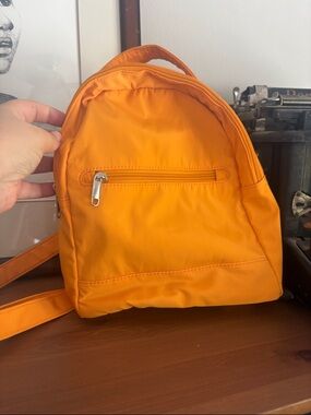 Target Bright Orange Nylon Mini Backpack